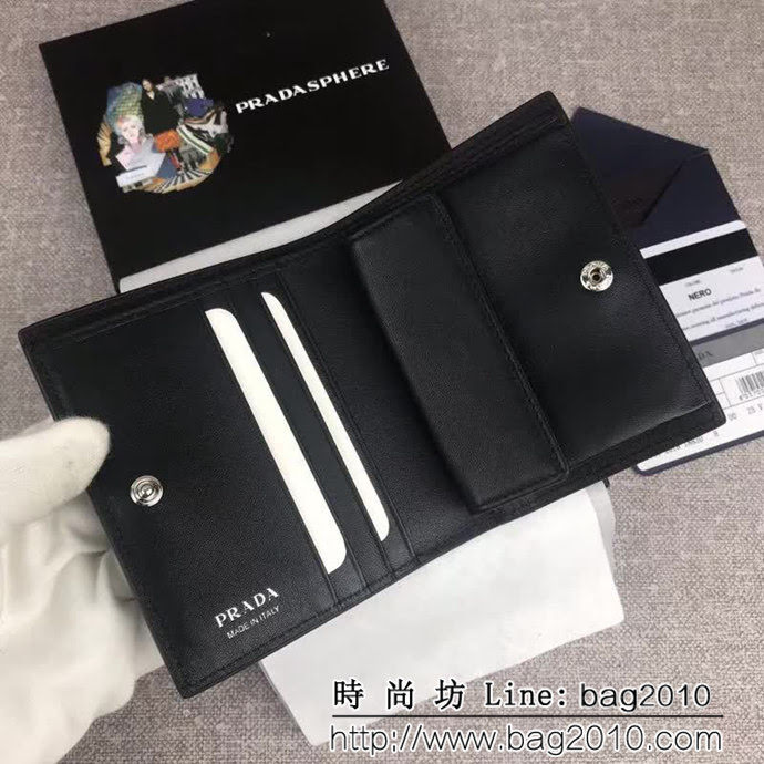PRADA普拉達 官網同步 最新款 女士印花皮革錢夾 1MV204 DD1829